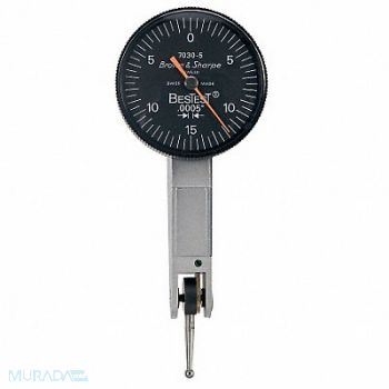 TESA BROWN SHARPE Dial Test Indicator Vert 0 to 0.020 In, 38N954