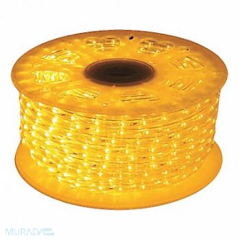 AMERICAN LIGHTING LED RopeLight 150ftX3/8in Amber 70.5W, 38NH62