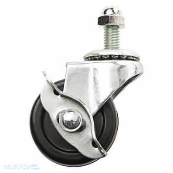 STEINER Locking Swivel Caster 2 in Dia Black, 38RL36