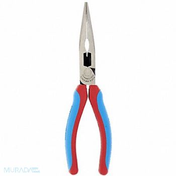 CHANNELLOCK Long Nose Plier 7-13/16 L Serrated, 38RW29
