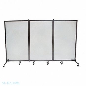 SCREENFLEX Room Partition 3 Panels 74inHx120inW, 38RX67