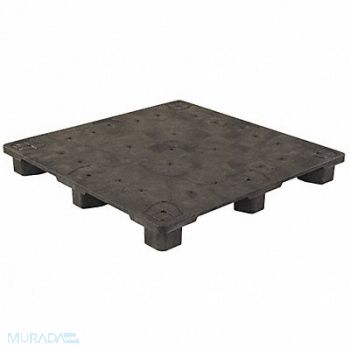 GRAINGER APPROVED Pallet 48 in L x 48 in H Black, 38TA12