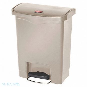 RUBBERMAID COMMERCIAL PRODUCTS J2232 Wastebasket Rectangular 8 gal Beige, 38UJ64