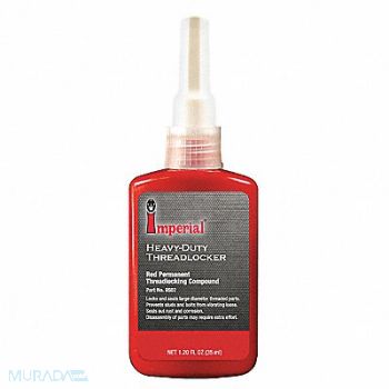 IMPERIAL SUPPLIES Threadlocker 35mL Red High Strength PK4, 40JM30