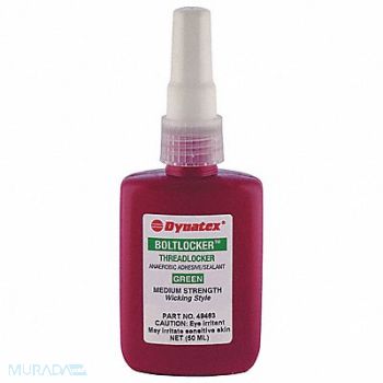 DYNATEX Threadlocker 50mL Anaerobic Medium Green, 38UP59