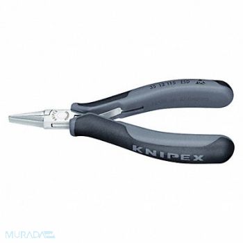KNIPEX Flat Nose Plier 4-1/2 L Smooth, 38UT05
