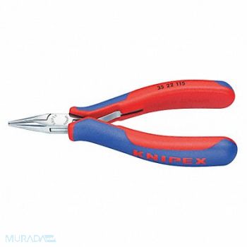 KNIPEX Chain Nose Plier 4-1/2 L Smooth, 38UT10