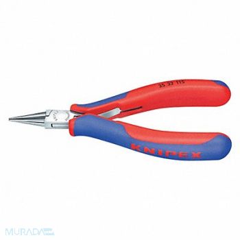 KNIPEX Round Nose Plier 4-1/2 L Smooth, 38UT13