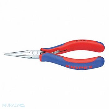 KNIPEX Long Nose Plier 5-3/4 L Smooth, 38UT16