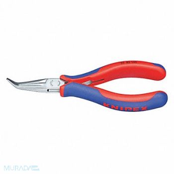 KNIPEX Bent Long Nose Plier 5-3/4 L Smooth, 38UT18
