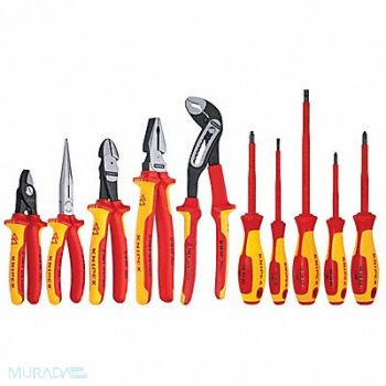 KNIPEX Insulated Tool Set Hard Case 10-Pc, 38UU10