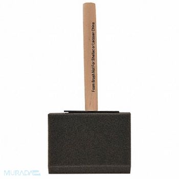 WOOSTER Foam Brush 4 in Foam Polyurethane Foam, 39UU40