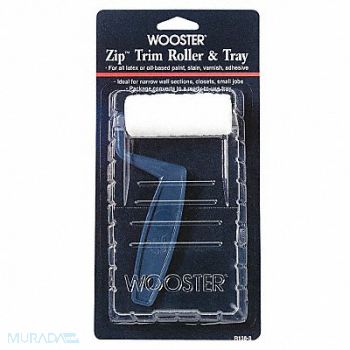 WOOSTER Trim Paint Roller Kit 3 L 3/16 Nap, 38UY29