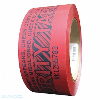 NOVAVISION Tamper Evident Tape 2 mil Red, 38UZ38