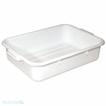 CRESTWARE H6051 Bus Tub White Polypropylene 5 in Height, 38UZ58