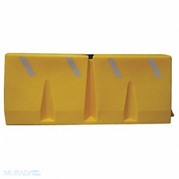 GRAINGER APPROVED Polycade Traffic Barrier 24-1/2inH, 38UZ83