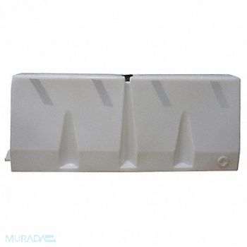 GRAINGER APPROVED Polycade Traffic Barrier White, 38UZ85
