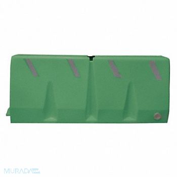 GRAINGER APPROVED Polycade Traffic Barrier Spruce Green, 38UZ86