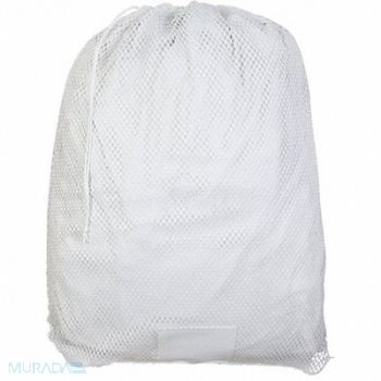GRAINGER APPROVED Laundry Bag White Drawcord PK12, 38UZ98