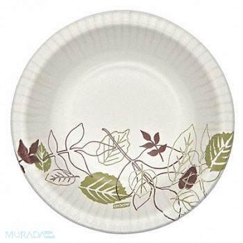 DIXIE Disposable Bowl 12 oz 7 1/2in Dia PK1000, 38V872