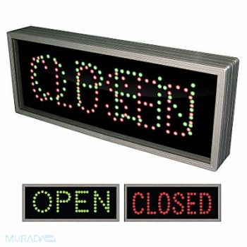 TAPCO LED Parking Sign Open/Closed 7 x 18, 38V897