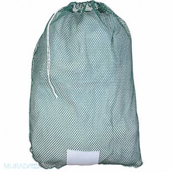 GRAINGER APPROVED Laundry Bag Green Drawcord PK12, 38VA01