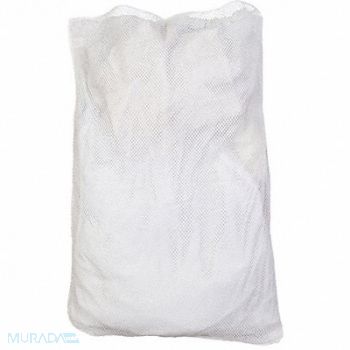 GRAINGER APPROVED Mesh Laundry Bag White Polyester PK12, 38VA04