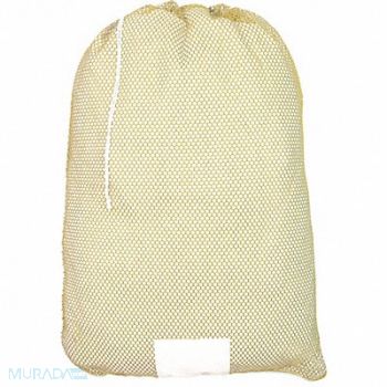 GRAINGER APPROVED Mesh Laundry Bag Yellow Drawcord PK12, 38VA15