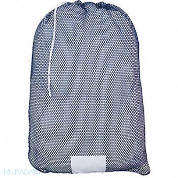GRAINGER APPROVED Mesh Laundry Bag Blue Spring Lock PK12, 38VA17