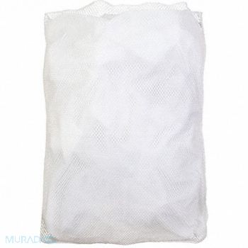 GRAINGER APPROVED Mesh Laundry Bag White PK12, 38VA26
