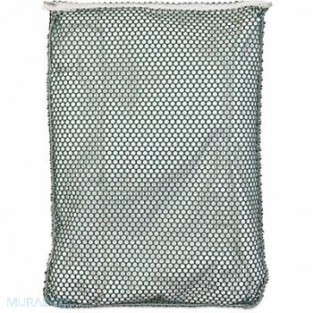 GRAINGER APPROVED Mesh Laundry Bag Green with Zipper PK12, 38VA28