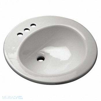 Zurn Sink DShape 14-3/4inx12inx6-1/2in, 38VC51