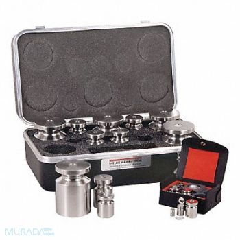 RICE LAKE WEIGHING SYSTEMS Weight Kit Cylndr 5lb/1/32oz SS ClassF, 38VT90