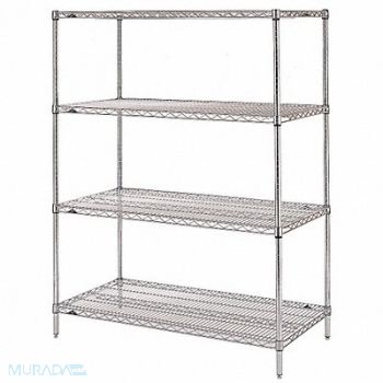 METRO Wire Shlv Unit Cap 500 lb 18inx74inx60in, 38VY70