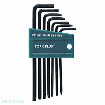 WIHA Torx Key Set L Shape 2 1/2 to 3 3/4 in, 38VY86