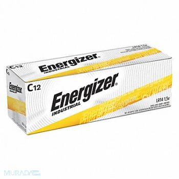 ENERGIZER Battery Alkaline C Everyday PK12, 38W367