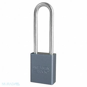 AMERICAN LOCK Lockout Padlock KA Silver, 38W789