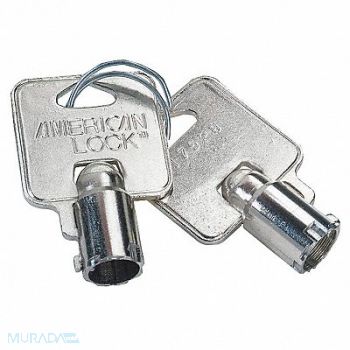 AMERICAN LOCK Key Blank Steel Circular 7 Pins PK25, 38W816