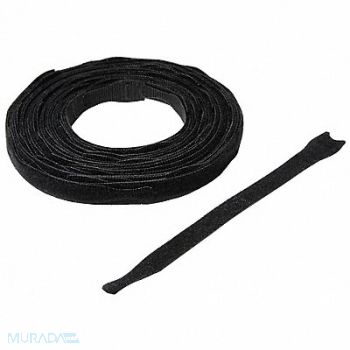 VELCRO BRAND Hook-and-Loop Cable Tie 8 in Black PK45, 38W989