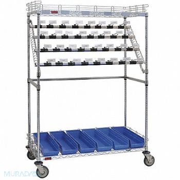 GRAINGER APPROVED Catheter Storage Cart 60x68 2 Shelves, 38X065