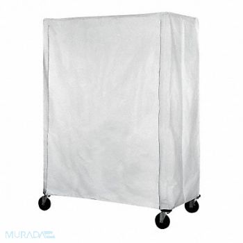 EAGLE GROUP Cart Cover 72x24x86 White Nylon, 38X105