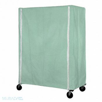 EAGLE GROUP Cart Cover 60x24x63 Green Nylon Zipper, 38X428
