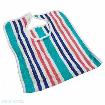 R R TEXTILE Terry Bib 18 x 34in Cotton Stripe PK12, 38X641