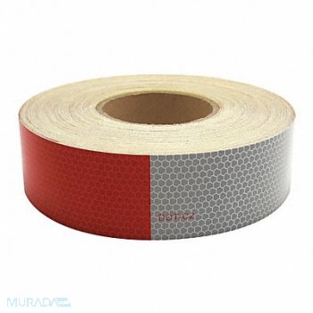 IMPERIAL SUPPLIES Reflective Tape Roll 150 ft L Red/Silver, 38XF46