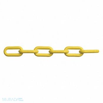 PEERLESS Yellow Plastic Chain Weldlss 8mm 150ft L, 38XH98