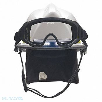 BULLARD Fire Helmet Ultem(R) White IZ4 Goggle, 38XZ95