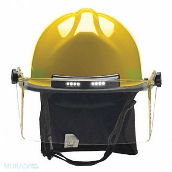 BULLARD Fire Helmet Thermoglas(R)/FG Shell Yllw, 38XZ99
