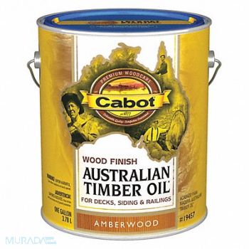 CABOT Stain Amberwood Toned Flat 1 gal., 38Y029