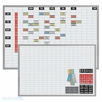 MAGNA VISUAL Magnetic Work/Schedule Kit 48x36, 38Y308