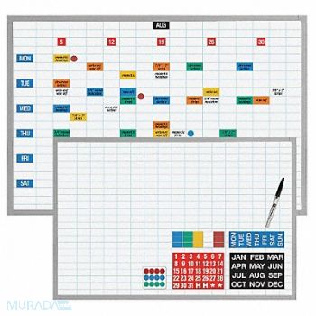 MAGNA VISUAL Magnetic Planning/Schedule Kit 72x48, 38Y312